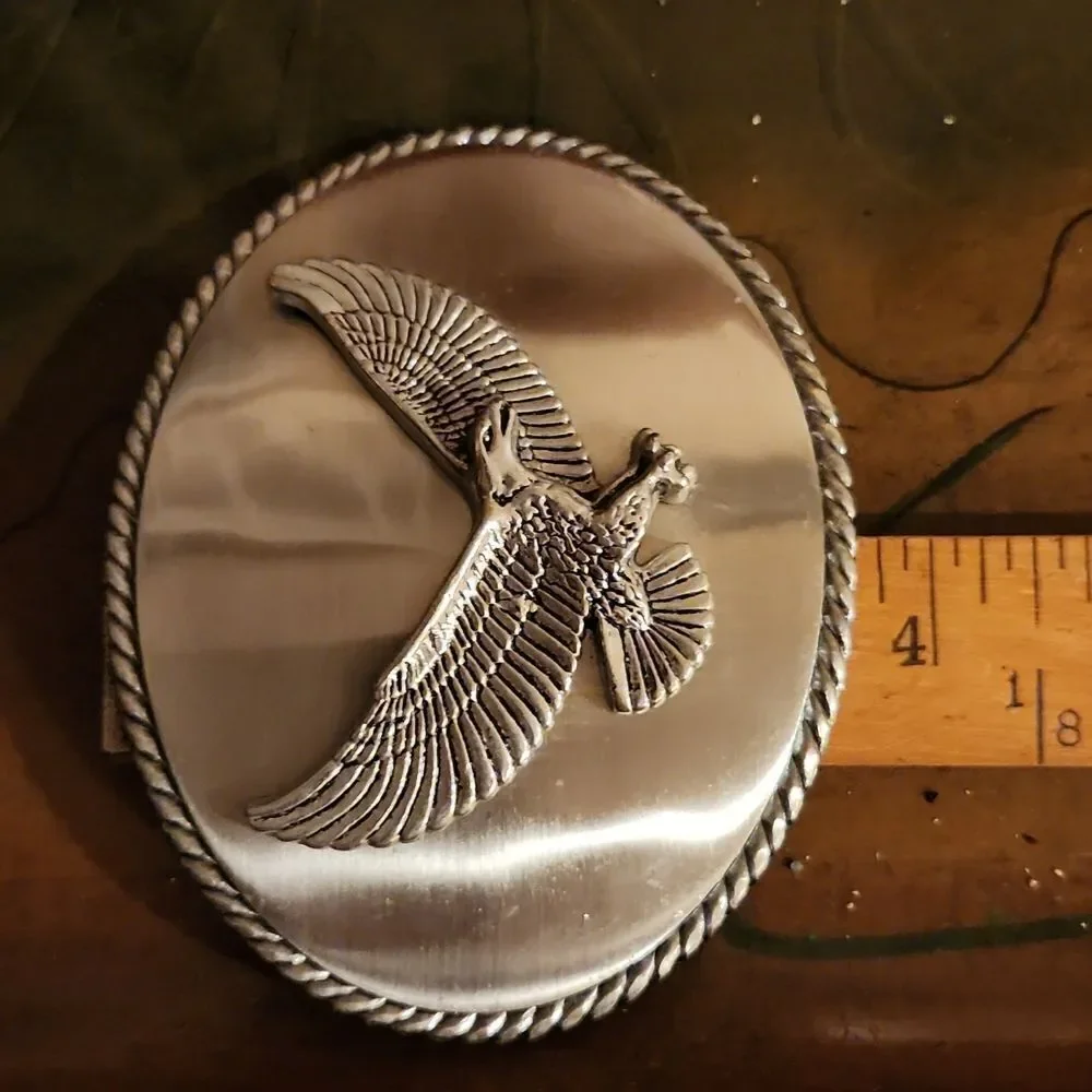 American Eagle Metal Belt Buckle Large